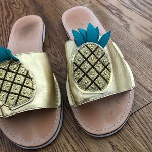 Kate spade pineapple slides